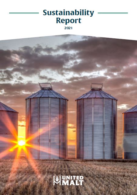 Cover of United Malt Group FY21 Sustainability Report