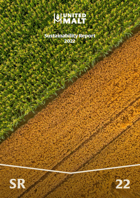 Cover of United Malt Group FY21 Sustainability Report
